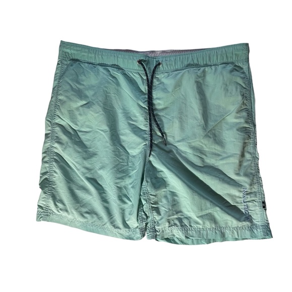 Nautica Mens Swim Trunks Mens Small Shorts Suit Lined Netting Elastic Drawstring - Picture 1 of 16